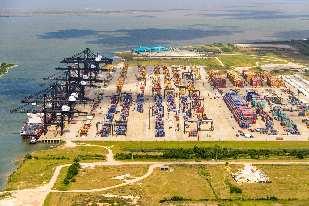 Bayport Container Terminal Aerial View