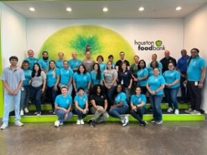 Port Houston Financial Division volunteering at Houston Food Bank